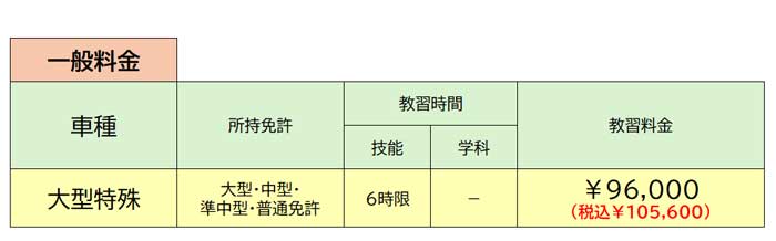 大型特殊免許 [一般]